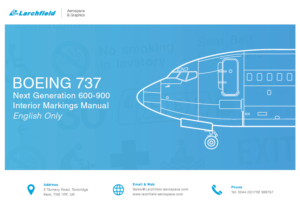 Boeing 737 interior placard kit