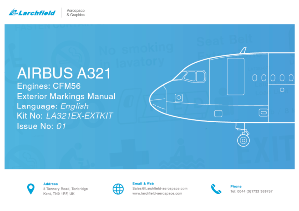 Airbus A321 Exterior Marking Kit