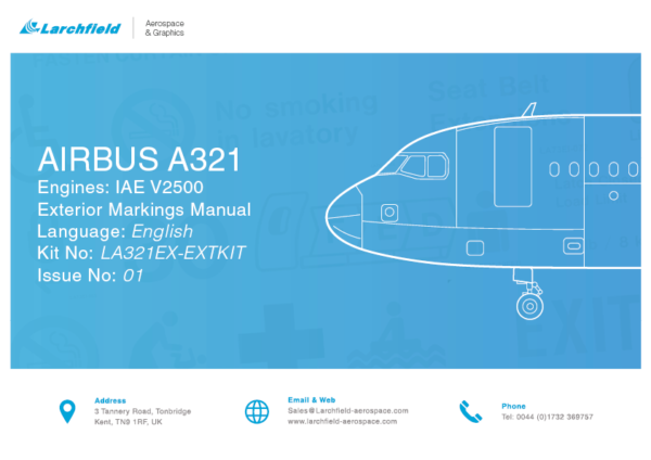 Airbus A321 Exterior Marking Kit IAE-V2500