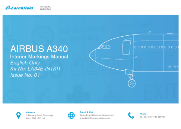 Airbus A340 Interior placards