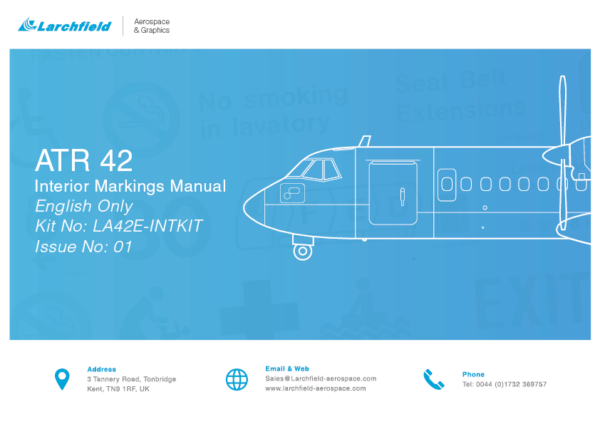 ATR 42 Interior Placards Kit - English