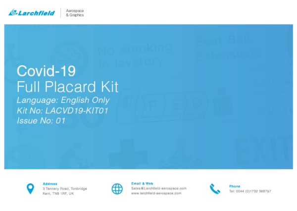 Covid-19 Aircraft Placards Kit